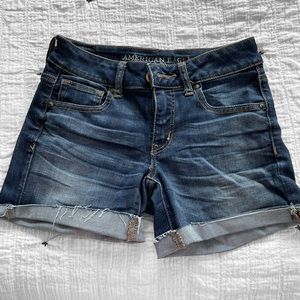 American Eagle Dark Wash Denim Short